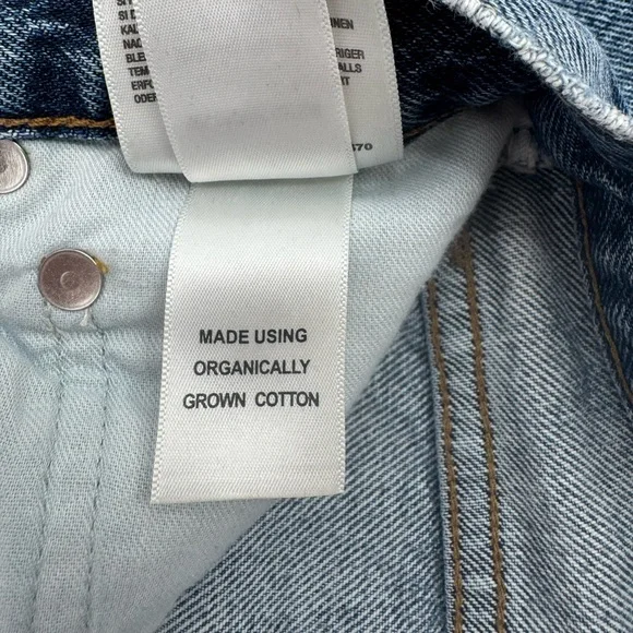 AGOLDE 90's Pinch Waist High Rise Straight Jeans in Navigate Size 24 Button Fly - Picture 16 of 16